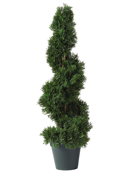 (image for) 2' Cedar Spiral Silk Tree (In-door/Out-door) TEXT_CLOSE_WINDOW